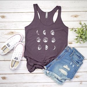 Moon Phases Tank Top Racerback • Made to order